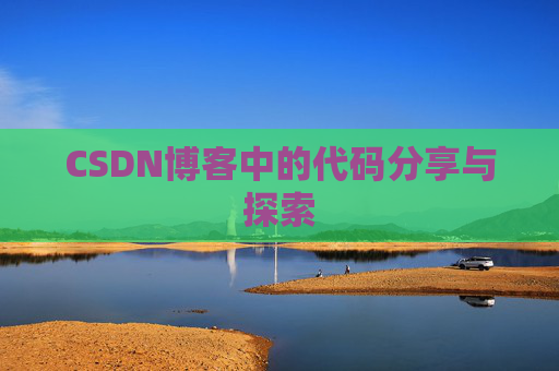 CSDN博客中的代码分享与探索